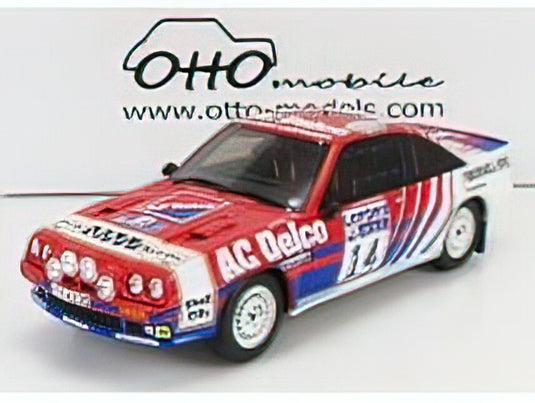 OPEL - MANTA 400 R TEAM EURO OPEL N 14 RALLY RAC LOMBARD 1985 J.McRAE - I.GRINDROD - RED BLUE WHITE /Otto 1/18 ミニカー