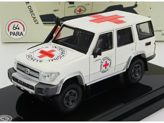 TOYOTA  LAND CRUISER 76 IRC COMITE INTERNATIONAL GENEVE MEDICAL CAR 2017/PARAGON 1/64 ミニカー