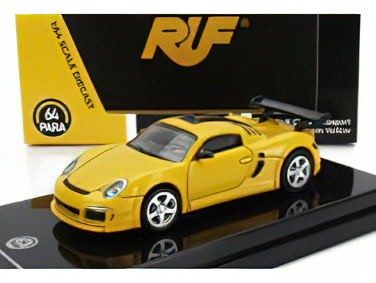 PORSCHE  GT RUF CTR3 CLUBSPORT LHD 2012 - YELLOW/PARAGON 1/64 ミニカー