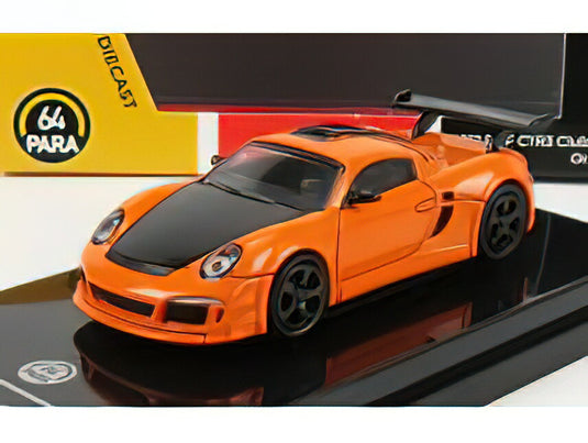 PORSCHE  GT RUF CTR3 CLUBSPORT 2012 - ORANGE/PARAGON 1/64 ミニカー