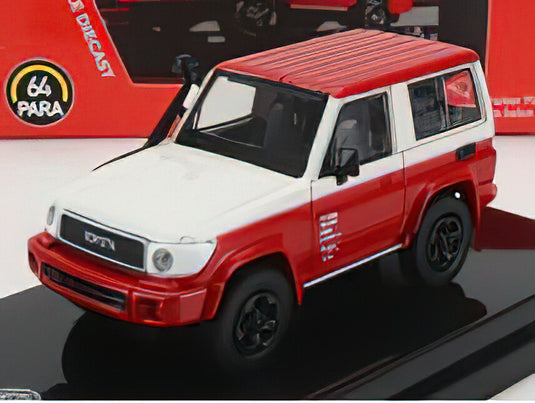 TOYOTA  LAND CRUISER 71 SWB LHD 2014 - RED WHITE/PARAGON 1/64 ミニカー