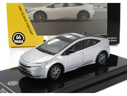 TOYOTA  PRIUS LHD 2023 - SILVER/PARAGON 1/64 ミニカー