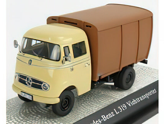 Mercedes-Benz L319 1955 家畜運搬車 ベージュ ブラウン/ Premium ClassiXXs 1/43 ミニカー