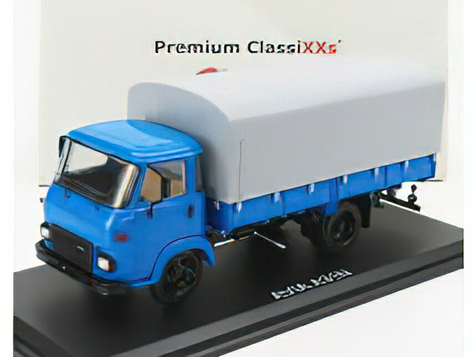 AVIA - A31N TRUCK TELONATO (BASE SAVIEM) 1986 - BLUE GREY /PREMIUM CLASSIXXS 1/43ミニカー