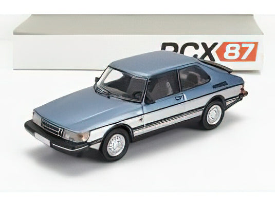 SAAB - 900 TURBO 1986 - LIGHT BLUE SILVER /PREMIUM CLASSIXXS 1/87ミニカー