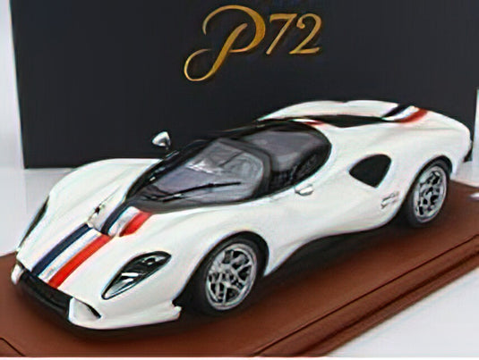 DE TOMASO - P72 2020 - GLOSS WHITE/Peako 1/18 ミニカー