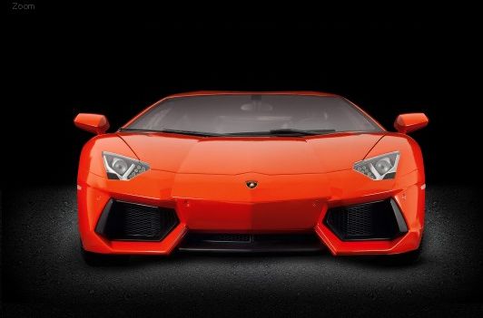 Lamborghini Aventadorランボルギーニアヴェンタドール LP 700-4 - Arancio Argos 1/8 pocherポケール 組み立てキット ミニカー