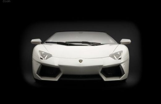 ギャラリービューアに画像をロードする, Lamborghini Aventadorランボルギーニアヴェンタドール LP 700-4 Roadster - Bianco Canopus (semi-matt metallic white) 1/8 pocherポケール 組み立てキット ミニカー
