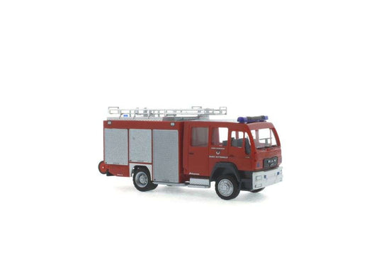 Modelle Feuerwehr Mittenwald MAN HLF16 Schlingmann 68266 消防車 /Rietze  1/87 ミニチュア 外国車両