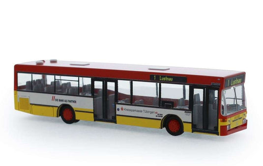 Kreissparkasse Tubingen Mercedes BenzメルセデスベンツO 405 N2 Omnibus Kocher 75238 バス/Rietze  1/87 ミニチュア 外国車両