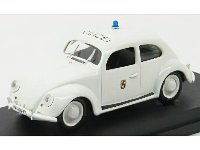 VOLKSWAGEN  BEETLE POLIZEI 1953 - WHITE /Rio 1/43ミニカー