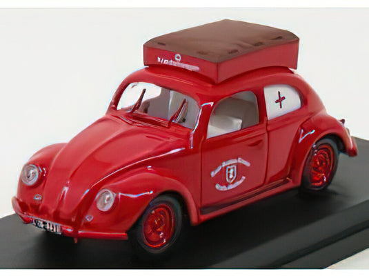 VOLKSWAGEN  BEETLE AMBULANCE - FIRE ENGINE 1953 - RED /Rio 1/43ミニカー