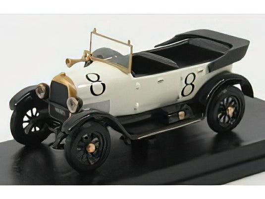 FIAT 501 OPEN No8 PALERMO - MONTE PELLEGRINO 1926 ホワイトブラック/ Rio 1/43 ミニカー