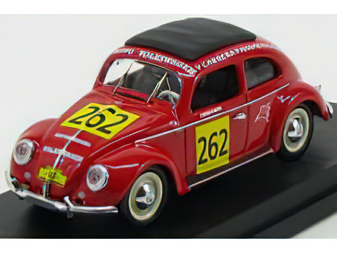 VOLKSWAGEN BEETLE No.262 カレラパナメリカーナ 1954 J.WIERS/R.WIERS レッド/ Rio 1/43 ミニカー