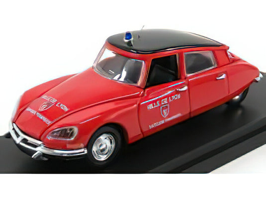 CITROEN  DS19 POMPIERS DE VILLE DE LYON 1956 - RED /Rio 1/43ミニカー