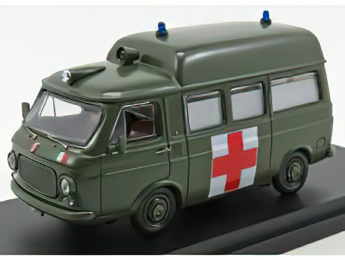 FIAT  238 VAN TETTO ALTO AMBULANZA ESERCITO ITALIANO 1970 /Rio 1/43ミニカー