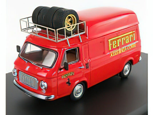 FIAT  238 VAN TETTO ALTO CON PORTAPACCHI ASSISTENZA CORSE FERRARI 1970 /Rio 1/43ミニカー