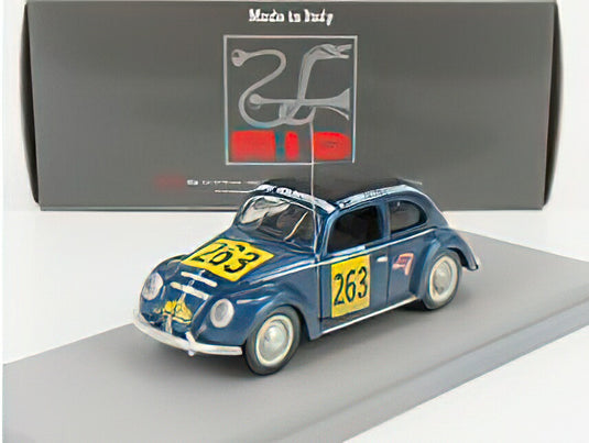 VOLKSWAGEN  BEETLE KAFER MAGGIOLINO CLOSED ROOF N 263 RALLY PANAMERICANA 1954 M.HINKE /Rio 1/43ミニカー