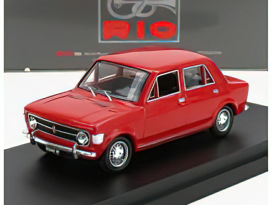 FIAT  128 4-DOOR 1969 - RED /Rio 1/43ミニカー