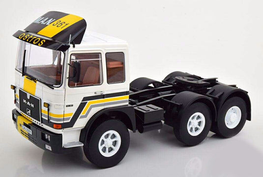 MAN 22361 F8 white yellow black RK180111 / Road King トラック トラクタ 1/18 模型