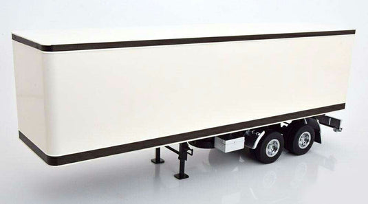 Box Semitrailer White Black RK180163 / Road King トラック トレーラー 1/18 模型