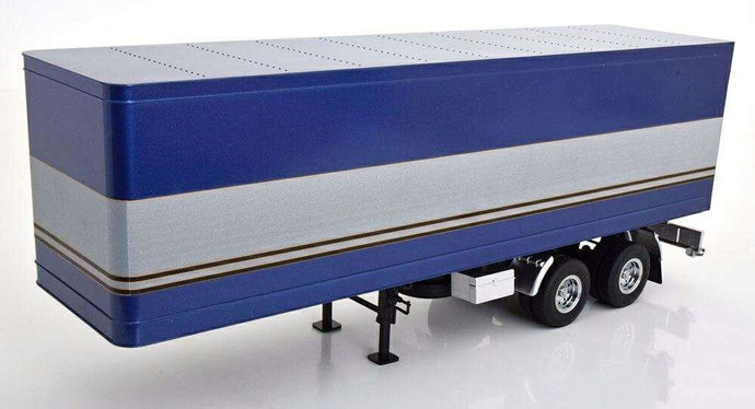 Box Semitrailer blue silver RK180164 / Road King トラック トレーラー 1/18 模型