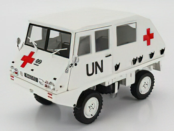 STEYR-PUCH - HAFLINGER UN AMBULANCE 1975 - WHITE /Schuco 1/18 ミニカー