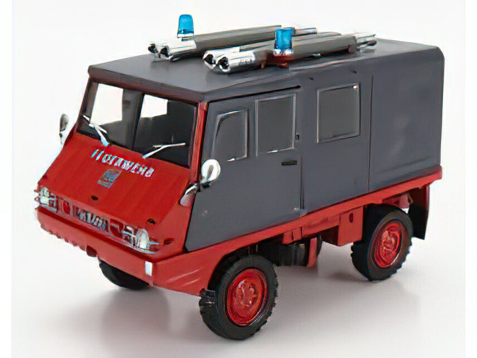 STEYR-PUCH - HAFLINGER FEUERWEHR 1975 - RED GREY /Schuco 1/18 ミニカー