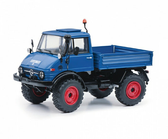 MERCEDES BENZ - UNIMOG U406 TRUCK 1966 - BLUE  トラック /Schuco 建設機械模型 工事車両 1/18 ミニカー
