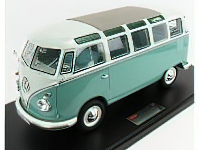 VOLKSWAGENフォルクスワーゲン - T1b SAMBA MINIBUS 1962 - LIGHT GREEN GREY /Schuco 1/8 ミニカー