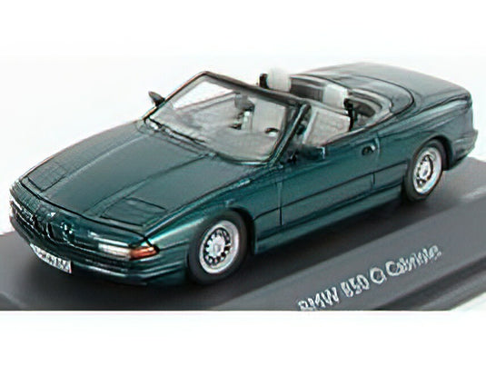 BMW - 850i CABRIOLET OPEN 1990 - GREEN /Schuco 1/43 ミニカー