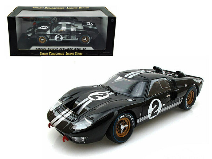 1966 FORDフォード GT40 MK II #2 BLACKルマン /Shelby Collectibles 1/18 ミニカー