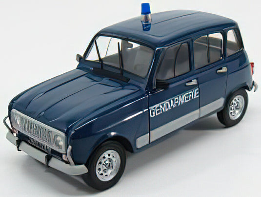 RENAULT - R4 GTL GENDARMERIE 1986 - BLUE /SOLIDO 1/18 ミニカー