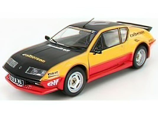 RENAULT - ALPINE A310 PACK GT CALBERSON EVOC RALLY 1983 - YELLOW RED BLACK /SOLIDO 1/18 ミニカー