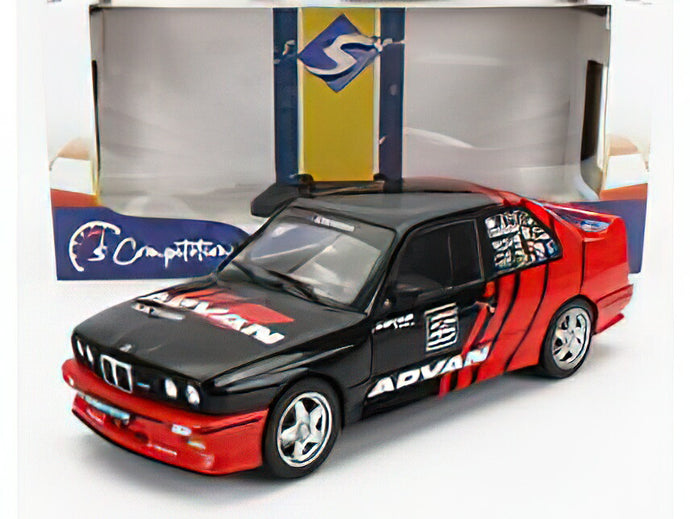 BMW - 3-SERIES M3 (E30) ADVAN RALLY DRIFT TEAM 1990 - RED BLACK /SOLIDO 1/18ミニカー