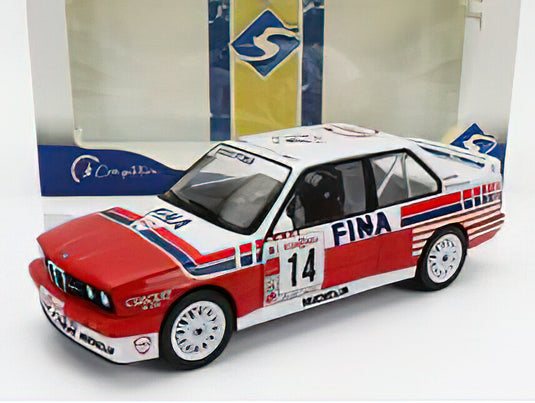 BMW - 3-SERIES (E30) N 14 BELGIUM PROCAR 1993 MARC DUEZ - RED WHITE /SOLIDO 1/18 ミニカー