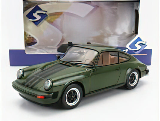 PORSCHE - 911 SC COUPE 1978 - GREEN /SOLIDO 1/18 ミニカー