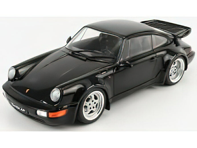 PORSCHE - 911 964 TURBO 1990 - BLACK /SOLIDO 1/18 ミニカー