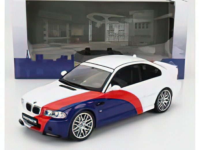 BMW - 3-SERIES M3 (E46) COUPE STREETFIGHTER 2003 - WHITE BLUE RED /SOLIDO 1/18ミニカー