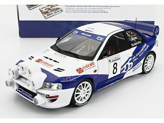 SUBARU - IMPREZA S5 WRC99  N 8 RALLY AZIMUT DI MONZA 2000 VALENTINO ROSSI - C.CASSINA /SOLIDO 1/18ミニカー