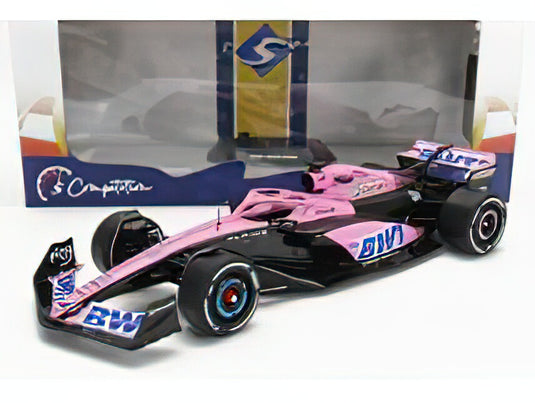 RENAULT - F1 A523 TEAM BWT ALPINE PRESS LAUNCH LIVERY N 10 PIERRE GASLY - N 31 ESTEBAN OCON 2023 - PINK BLACK BLUE /SOLIDO 1/18ミニカー