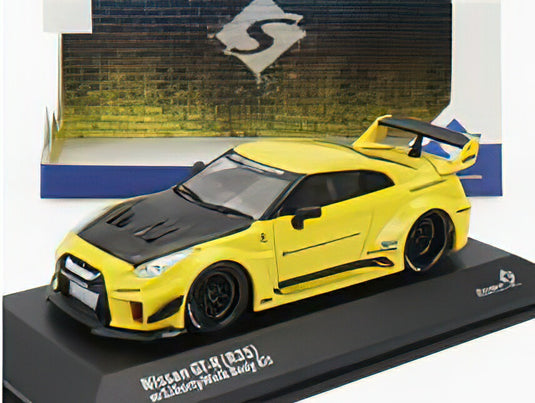 NISSAN - GT-R (R35) LB WORKS SILHOUETTE COUPE 2019 - YELLOW BLACK /SOLIDO 1/43 ミニカー