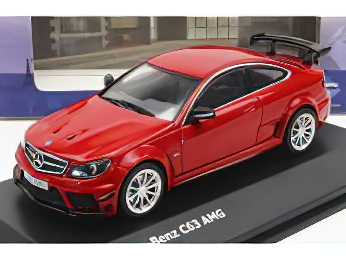 MERCEDES BENZ - C-CLASS C63 6.3 V8 AMG BLACK SERIES 2012 - OPAL RED /SOLIDO 1/43 ミニカー