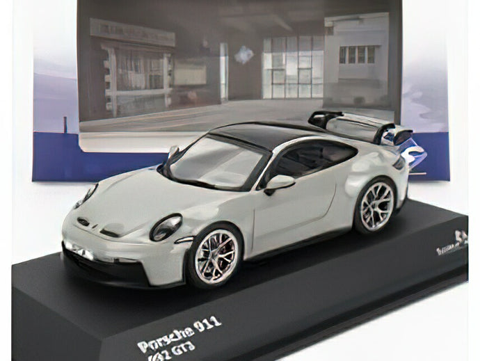 PORSCHE - 911 992 GT3 COUPE 2021 - CHALK GREY /SOLIDO 1/43 ミニカー