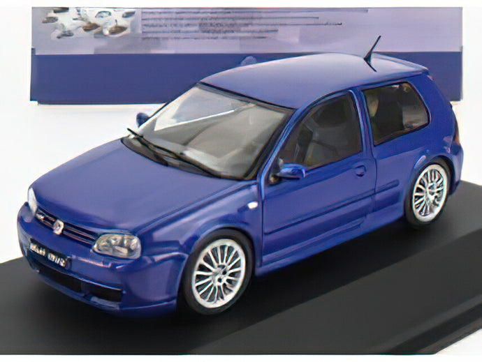 VOLKSWAGEN  GOLF IV R32 2003 - BLUE /SOLIDO 1/43ミニカー