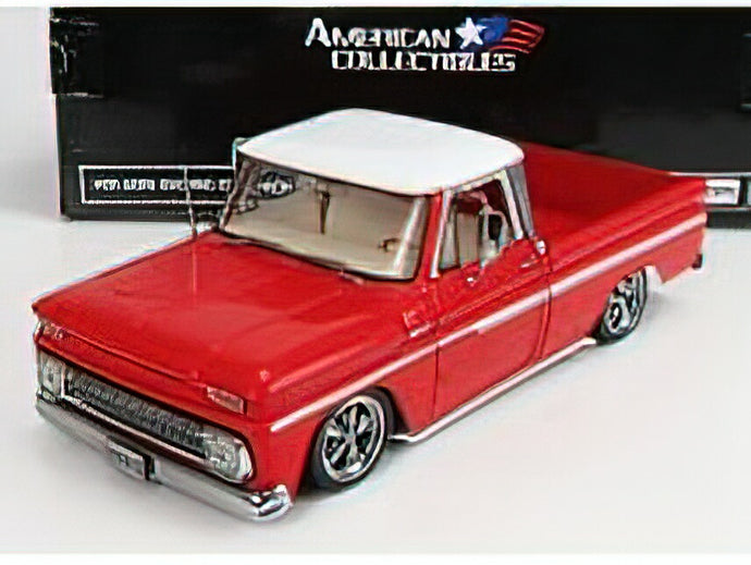 CHEVROLETシボレー - C-10 PICK-UP LOWRIDER 2-DOOR 1965 - RED WHITE /Sunstarサンスター 1/18 ミニカー