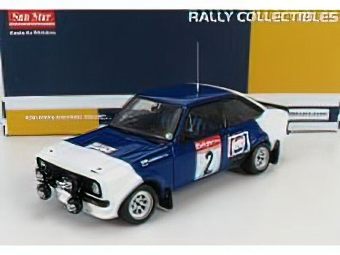 FORD ENGLAND - ESCORT RS1800 (night version) PEPSI-COLA N 2 RALLY CIRCUIT DE ARDENNES 1983 P.AIRIKKALA - J.PIRONEN - BLUE WHITE /Sunstarサンスター 1/18 ミニカー