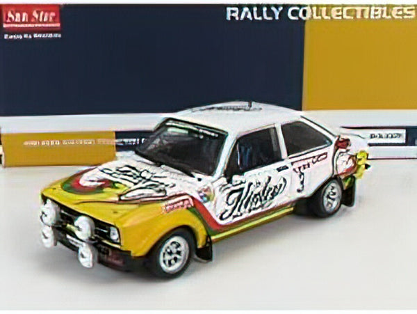 FORD ENGLAND - ESCORT RS1800 (night version) N 3 2nd RALLY 24h YPRES 1978 G.STAEPELAERE - F.FRANSSEN - WHITE YELLOW /Sunstarサンスター 1/18 ミニカー