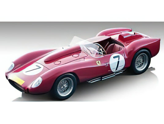 【予約】5-7月以降発売予定FERRARIフェラーリ 250 TR TESTAROSSA 3.0L V12 N 7 3rd 1000km NURBURGRING 1958 W.VON TRIPS - O.GENDEBIEN - RED /Tecno 1/18 ミニカー