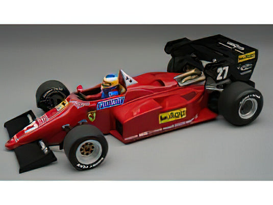 【予約】5-7月以降発売予定FERRARIフェラーリ F1 126C4-M2 N 27 2nd EUROPEAN GP (with pilot figure) 1984 MICHELE ALBORETO - RED BLACK /Tecno 1/18 ミニカー